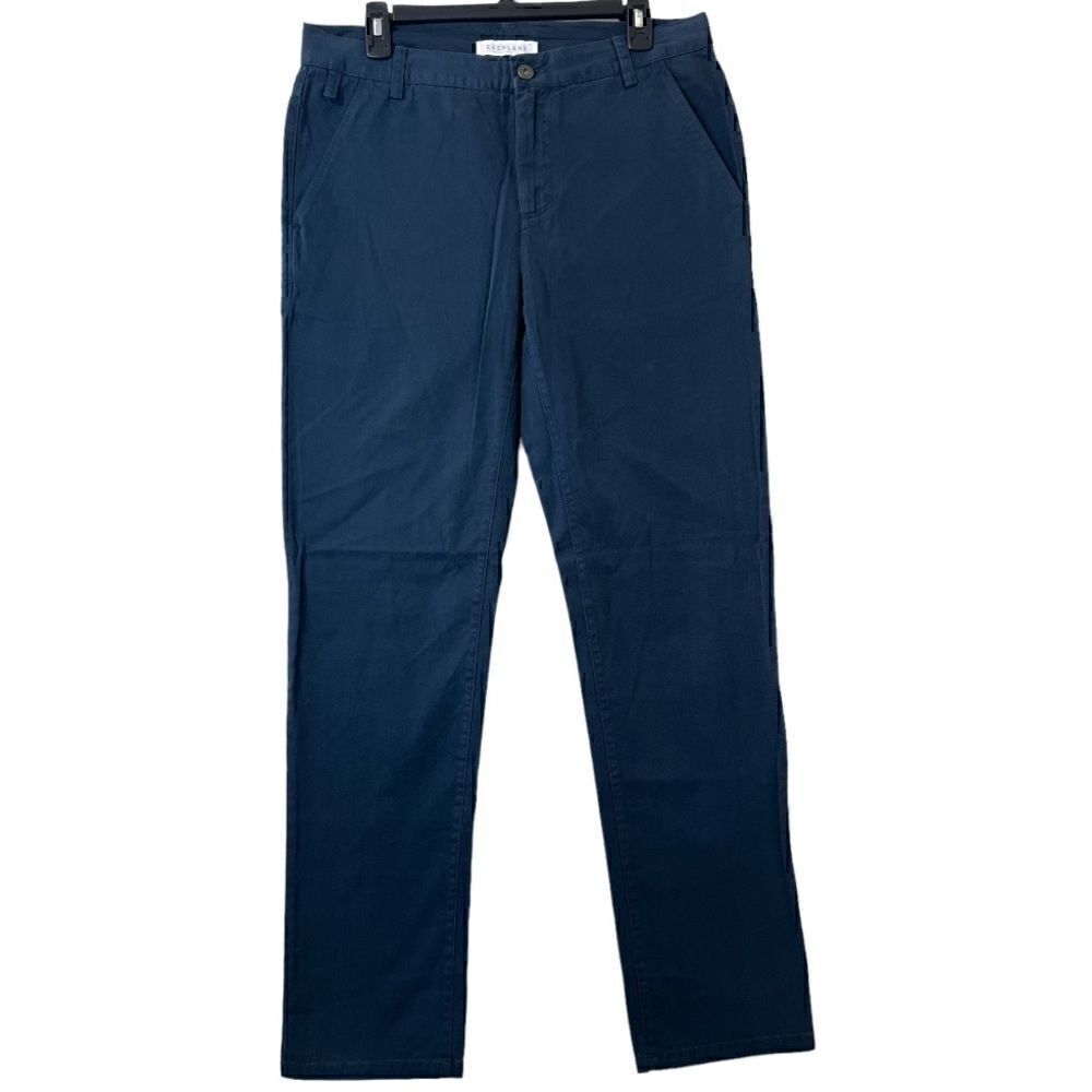 Everlane Mens Cotton Chino Trouser Pants Navy Blue size 32